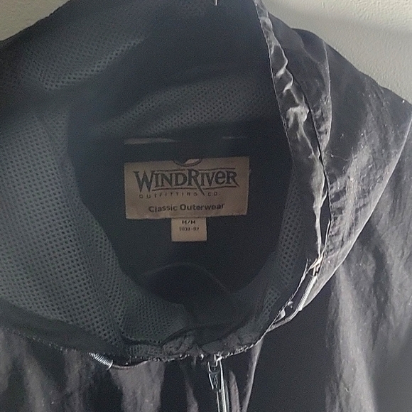 Mens Wind River Spring Rain Classic Jacket 👌 Size M / Color Black/Many Pockets! - Picture 7 of 15